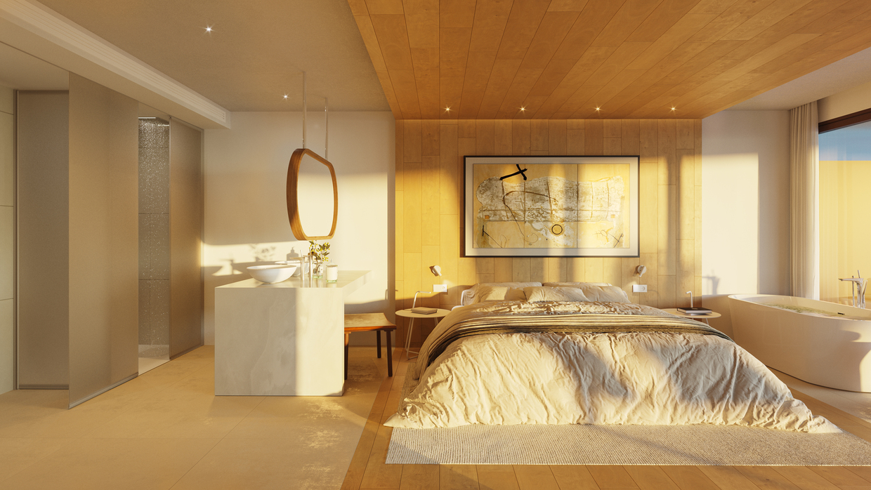 Master Bedroom Deluxe Apartments | Higuerón South Residences